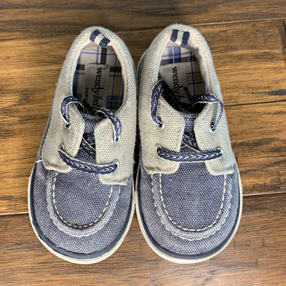 Gray and Dark Gray Boys Shoes